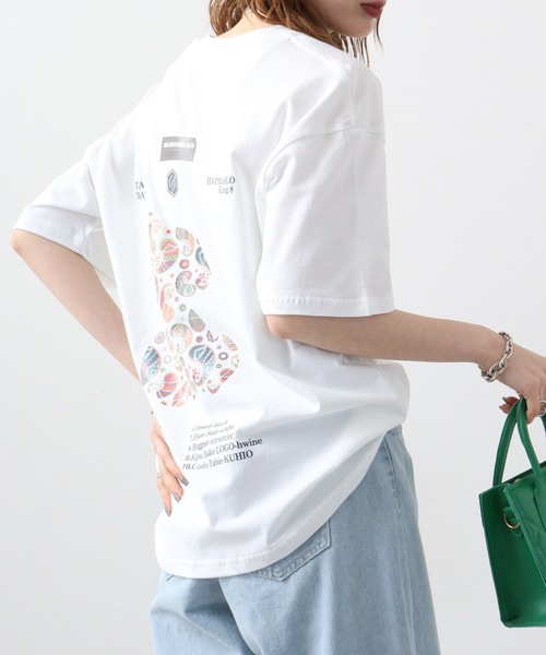 ペイズリークマ柄ヘビーオンスプリントTシャツ（Tシャツ/カットソー