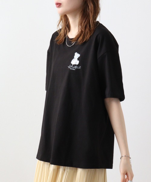 セール】ペイズリークマ柄ヘビーオンスプリントTシャツ（T