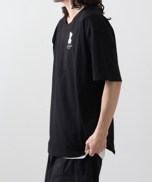 セール】ペイズリークマ柄ヘビーオンスプリントTシャツ（T