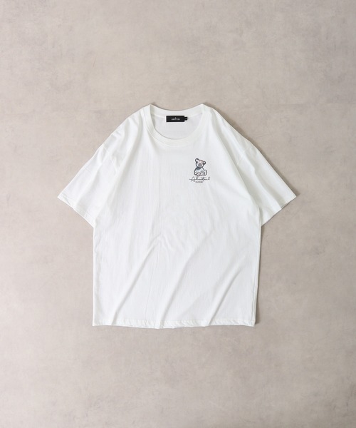【SALE】ペイズリー ロゴ コットンTシャツ セール】ペイズリークマ柄ヘビーオンスプリントTシャツ（T