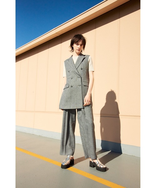 Mila Owen(ミラオーウェン)の「ハーフスリーブオーガニックリブニットプルオーバー【手洗い可能】(ニット/セーター・レディース・アイボリー/ミント/ブルー/チャコールグレー・1/0)」の8枚目の写真