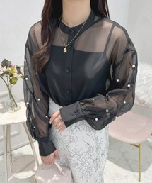 パールスリーブシアーシャツ【ZOZOTOWN限定アイテム】
