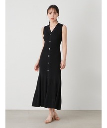 SNIDEL（スナイデル）の「ノースリフロントボタンニット