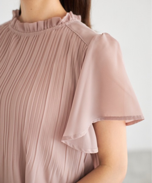 tocco closet(トッコ クローゼット)の「【ZOZO限定】フリルプチハイネックプリーツブラウス(シャツ/ブラウス・レディース・ピンクベージュ/サックスブルー/オフホワイト/ネイビー・M)」の17枚目の写真