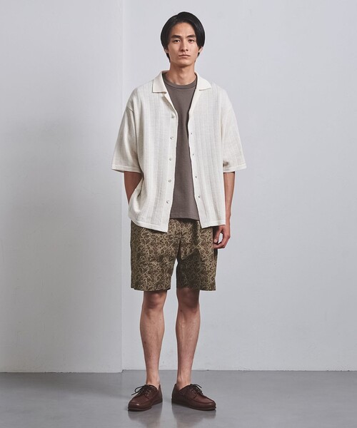 UNITED ARROWS（ユナイテッドアローズ）の「タックジャージ Tシャツ（Tシャツ/カットソー・メンズ・モカ/ダークグレー/ホワイト・XL/L/S/M）」の5枚目の写真