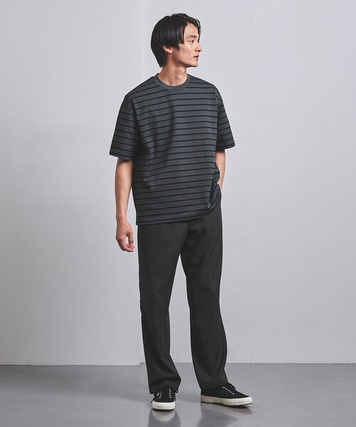 UNITED ARROWS（ユナイテッドアローズ）の「タックジャージ Tシャツ（Tシャツ/カットソー・メンズ・モカ/ダークグレー/ホワイト・XL/L/S/M）」の9枚目の写真