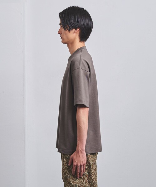 UNITED ARROWS（ユナイテッドアローズ）の「タックジャージ Tシャツ（Tシャツ/カットソー・メンズ・モカ/ダークグレー/ホワイト・XL/L/S/M）」の11枚目の写真