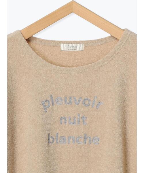 Et grenier by Samansa Mos2（エグルニエバイサマンサモスモス）の「【抗菌防臭】ロゴチェーンステッチパイル地ルームトップス（ルームウェア/パジャマ・レディース・ネイビー/イエロー/ベージュ・F）」の6枚目の写真