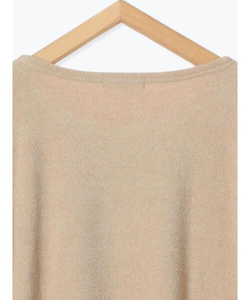 Et grenier by Samansa Mos2（エグルニエバイサマンサモスモス）の「【抗菌防臭】ロゴチェーンステッチパイル地ルームトップス（ルームウェア/パジャマ・レディース・ネイビー/イエロー/ベージュ・F）」の9枚目の写真