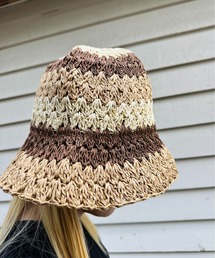 Anthe（アンテ）の「【Anthe】マルチボーダーペーパーHAT / ANT-0019（ハット）」