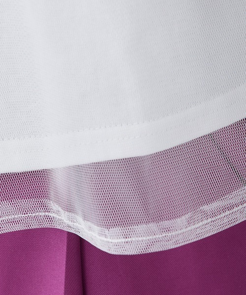 nissen(ニッセン)の「【販売終了】チュールレイヤードスリーブTシャツ(Tシャツ/カットソー・レディース・ベージュ/オフホワイト/ブラック・L/M)」の18枚目の写真