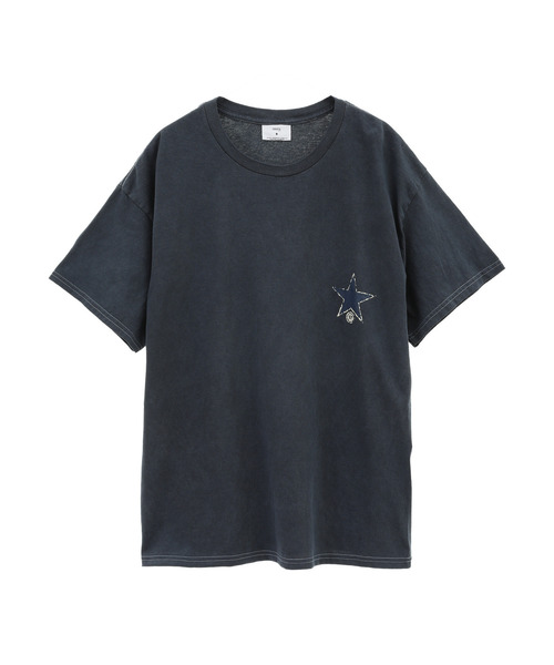 CONVERSE TOKYO(コンバーストウキョウ)の「PIGMENT DYE BACK PRINT TEE(Tシャツ/カットソー・レディース・ブルー/ホワイト/ブラック/パープル/ネイビー・MEDIUM/SMALL)」の10枚目の写真