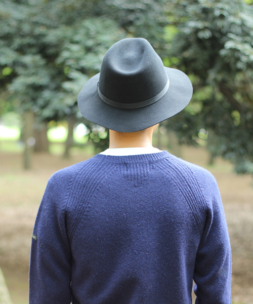 schott（ショット）の「Schott/ショット/HOMESTEAD HAT/ホームステッド フェルトハット（ハット・メンズ・ブラック/グレー・MEDIUM/X-LARGE/LARGE）」の9枚目の写真