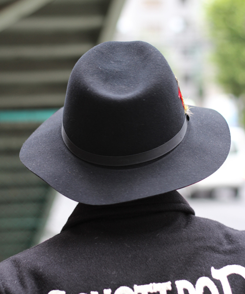 schott（ショット）の「Schott/ショット/HOMESTEAD HAT/ホームステッド フェルトハット（ハット・メンズ・ブラック/グレー・MEDIUM/X-LARGE/LARGE）」の11枚目の写真