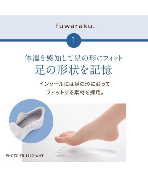 fuwaraku（フワラク）の「【fuwaraku】 幅広 3E 防水 ウェッジスニーカー＜4.0cmヒール＞ 【22.0cm～25.0cm】（スニーカー・レディース・ホワイト/ブラック/グレー/アイボリー/ライトベージュ・22.5cm/23.0cm/25.0cm/22.0cm/24.0cm/24.5cm/23.5cm）」の7枚目の写真