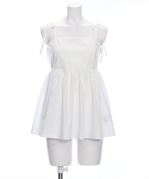 clear（クリア）の「リボンキャミソールビスチェ［着回し抜群 大人 カジュアル］≪再入荷≫（Tシャツ/カットソー・レディース・ラベンダー/オフホワイト/ブラック・F）」の20枚目の写真