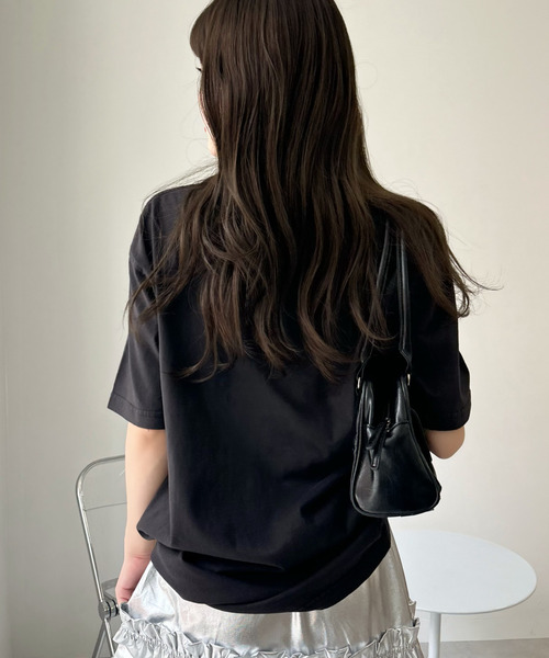 SNOOPY（スヌーピー）の「【PEANUTS/SNOOPY】別注 ピーナッツ スヌーピー 「MUSIC」ヴィンテージ風Tシャツ（Tシャツ/カットソー・レディース・ライトブルー/ブラック/アイボリー・S/M/L/XL）」の11枚目の写真