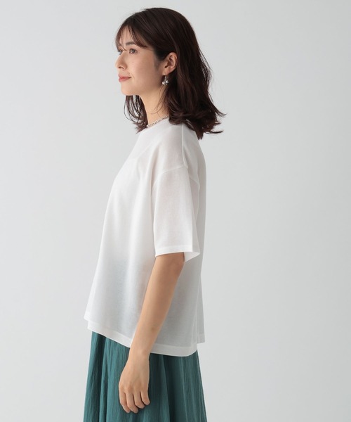 Elura（エルーラ）の「大人シアリラックスTシャツ/133649（Tシャツ/カットソー・レディース・ブラック/ベージュ/ホワイト・FREE）」の14枚目の写真