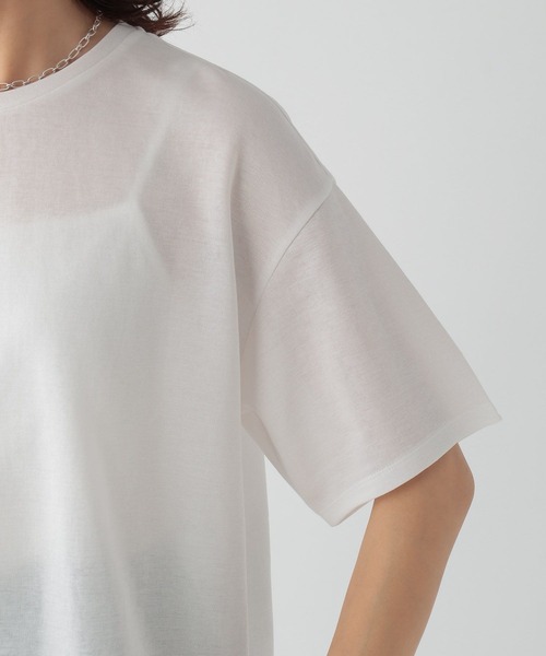 Elura（エルーラ）の「大人シアリラックスTシャツ/133649（Tシャツ/カットソー・レディース・ブラック/ベージュ/ホワイト・FREE）」の11枚目の写真