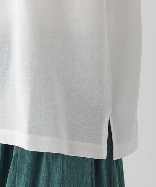 Elura（エルーラ）の「大人シアリラックスTシャツ/133649（Tシャツ/カットソー・レディース・ブラック/ベージュ/ホワイト・FREE）」の10枚目の写真