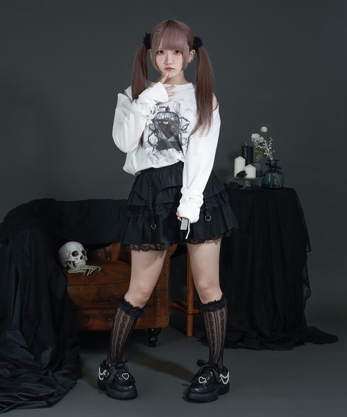 Pal elfy(パルエルフィー)の「ガーターティアードスカート(スカート・レディース・レッド/ブラック系その他/ブラック・フリー)」の17枚目の写真