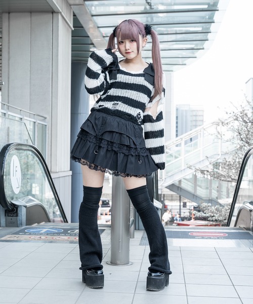Pal elfy(パルエルフィー)の「ガーターティアードスカート(スカート・レディース・レッド/ブラック系その他/ブラック・フリー)」の11枚目の写真
