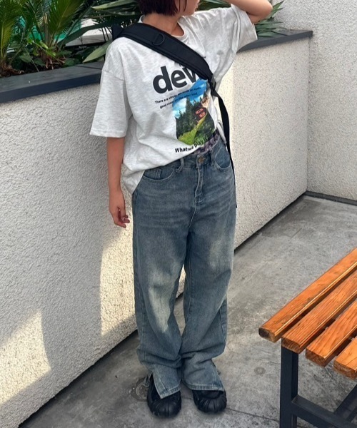 nemne store(ネンネストア)の「風景Tシャツ(Tシャツ/カットソー・レディース・オートミール/オフホワイト・フリー)」の2枚目の写真