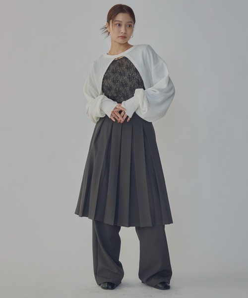 bita.(ビタ)の「JQショート2wayトップス(Tシャツ/カットソー・レディース・ブラック/ホワイト・FREE)」の12枚目の写真