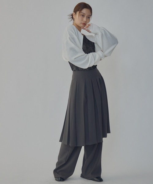 bita.(ビタ)の「JQショート2wayトップス(Tシャツ/カットソー・レディース・ブラック/ホワイト・FREE)」の14枚目の写真