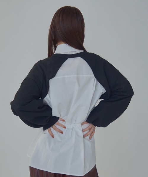 bita.(ビタ)の「JQショート2wayトップス(Tシャツ/カットソー・レディース・ブラック/ホワイト・FREE)」の19枚目の写真