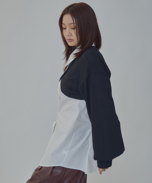bita.(ビタ)の「JQショート2wayトップス(Tシャツ/カットソー・レディース・ブラック/ホワイト・FREE)」の21枚目の写真