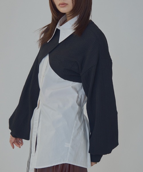 bita.(ビタ)の「JQショート2wayトップス(Tシャツ/カットソー・レディース・ブラック/ホワイト・FREE)」の20枚目の写真