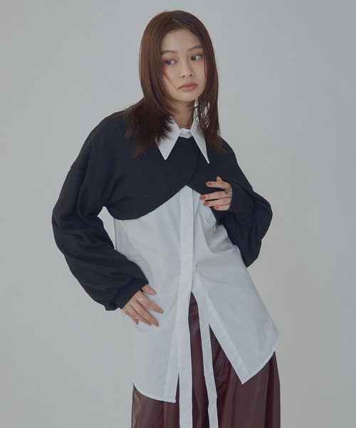 bita.(ビタ)の「JQショート2wayトップス(Tシャツ/カットソー・レディース・ブラック/ホワイト・FREE)」の18枚目の写真