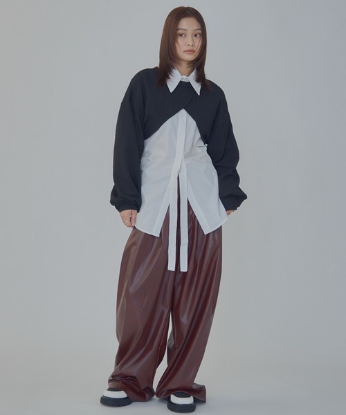 bita.(ビタ)の「JQショート2wayトップス(Tシャツ/カットソー・レディース・ブラック/ホワイト・FREE)」の22枚目の写真