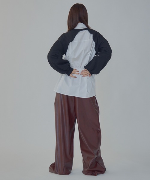 bita.(ビタ)の「JQショート2wayトップス(Tシャツ/カットソー・レディース・ブラック/ホワイト・FREE)」の5枚目の写真