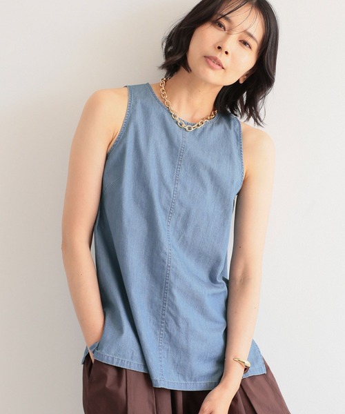 【セール】BARNYARDSTORM / ノースリライトデニムタンク（シャツ/ブラウス）｜BARNYARDSTORM（バンヤードストーム）