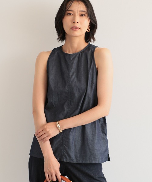 【セール】BARNYARDSTORM / ノースリライトデニムタンク（シャツ/ブラウス）｜BARNYARDSTORM（バンヤードストーム）
