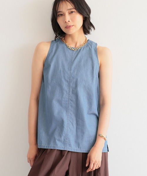 【セール】BARNYARDSTORM / ノースリライトデニムタンク（シャツ/ブラウス）｜BARNYARDSTORM（バンヤードストーム）