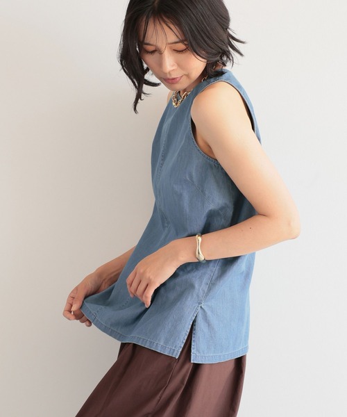 【セール】BARNYARDSTORM / ノースリライトデニムタンク（シャツ/ブラウス）｜BARNYARDSTORM（バンヤードストーム）