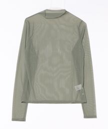 ロンＴ メッシュ 緑 メッシュカットソーロンT chw23s029-ファッション通販サイト