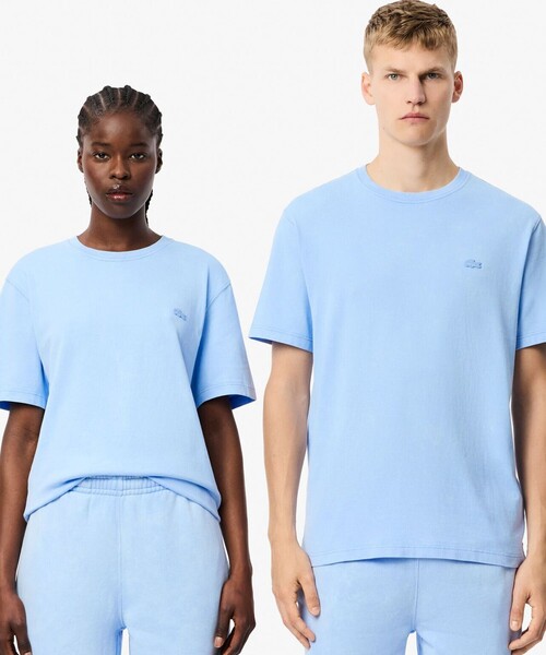 【セール】ヘビーウェイト エッセンシャル ウォッシュド加工 半袖Tシャツ（Tシャツ/カットソー）｜LACOSTE（ラコステ）
