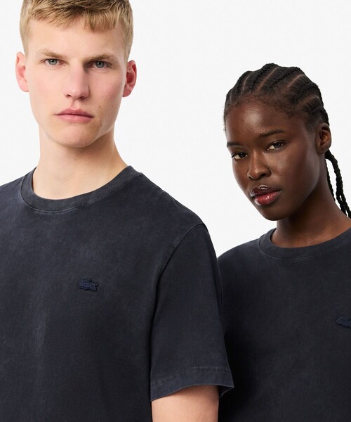 【セール】ヘビーウェイト エッセンシャル ウォッシュド加工 半袖Tシャツ（Tシャツ/カットソー）｜LACOSTE（ラコステ）