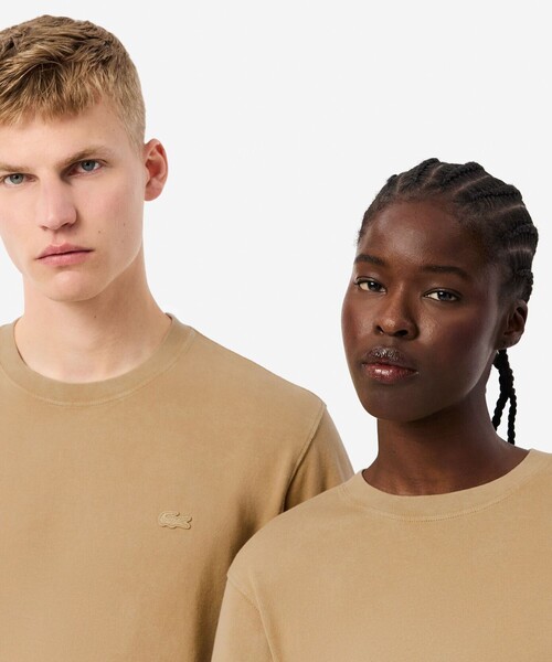 LACOSTE(ラコステ)の「ヘビーウェイト エッセンシャル ウォッシュド加工 半袖Tシャツ(Tシャツ/カットソー・メンズ・ベージュ/ブラック/ライトブルー・M/L/XL/S/XS)」の9枚目の写真