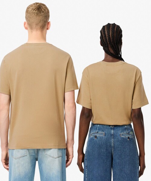 LACOSTE(ラコステ)の「ヘビーウェイト エッセンシャル ウォッシュド加工 半袖Tシャツ(Tシャツ/カットソー・メンズ・ベージュ/ブラック/ライトブルー・M/L/XL/S/XS)」の10枚目の写真