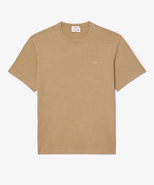 LACOSTE(ラコステ)の「ヘビーウェイト エッセンシャル ウォッシュド加工 半袖Tシャツ(Tシャツ/カットソー・メンズ・ベージュ/ブラック/ライトブルー・M/L/XL/S/XS)」の12枚目の写真