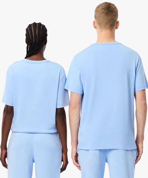 LACOSTE(ラコステ)の「ヘビーウェイト エッセンシャル ウォッシュド加工 半袖Tシャツ(Tシャツ/カットソー・メンズ・ベージュ/ブラック/ライトブルー・M/L/XL/S/XS)」の15枚目の写真