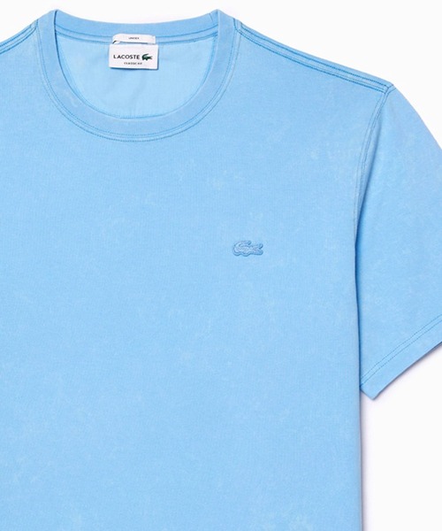 LACOSTE(ラコステ)の「ヘビーウェイト エッセンシャル ウォッシュド加工 半袖Tシャツ(Tシャツ/カットソー・メンズ・ベージュ/ブラック/ライトブルー・M/L/XL/S/XS)」の1枚目の写真