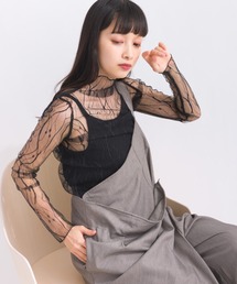 刺繍チュールトップ