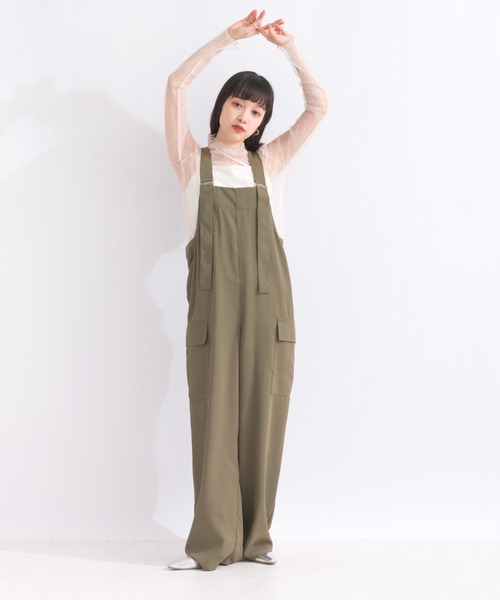 terrace(テラス)の「刺繍チュールトップ(Tシャツ/カットソー・レディース・アイボリー/ブラック系その他2/オフホワイト/ブラック系その他・MEDIUM)」の2枚目の写真
