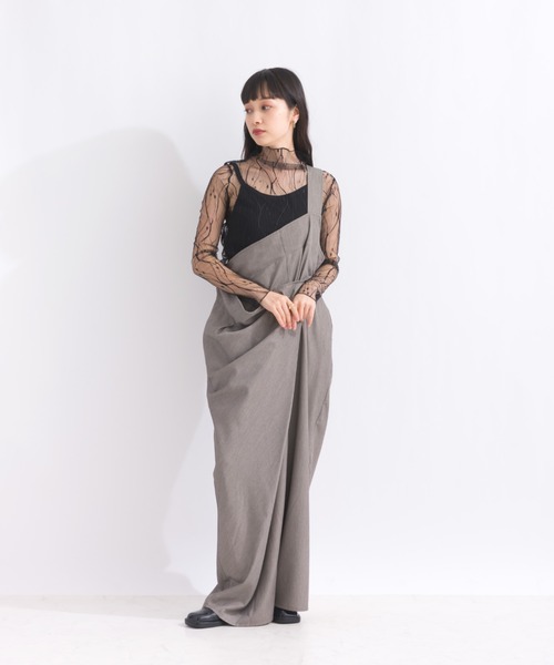 terrace(テラス)の「刺繍チュールトップ(Tシャツ/カットソー・レディース・アイボリー/ブラック系その他2/オフホワイト/ブラック系その他・MEDIUM)」の13枚目の写真